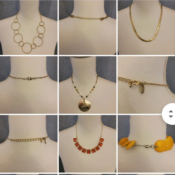 Lot De 35 Bijoux Différents - Occasion, Couleur Dominante Argenté, Métal Inconnu